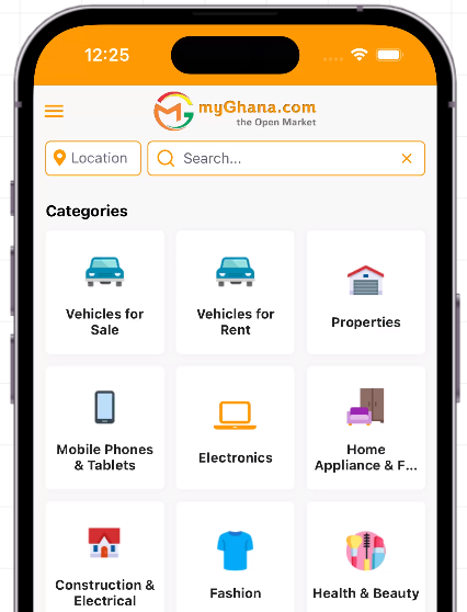 MyGhana Market App - Buy, Sell, Rent online in Ghana
