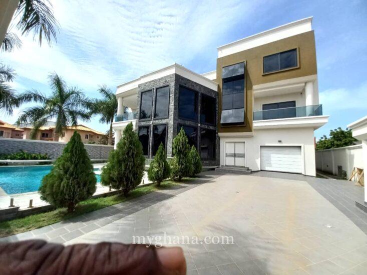 5 bedroom house with swimming pool for sale at Ogbojo in East Legon, Accra Ghana