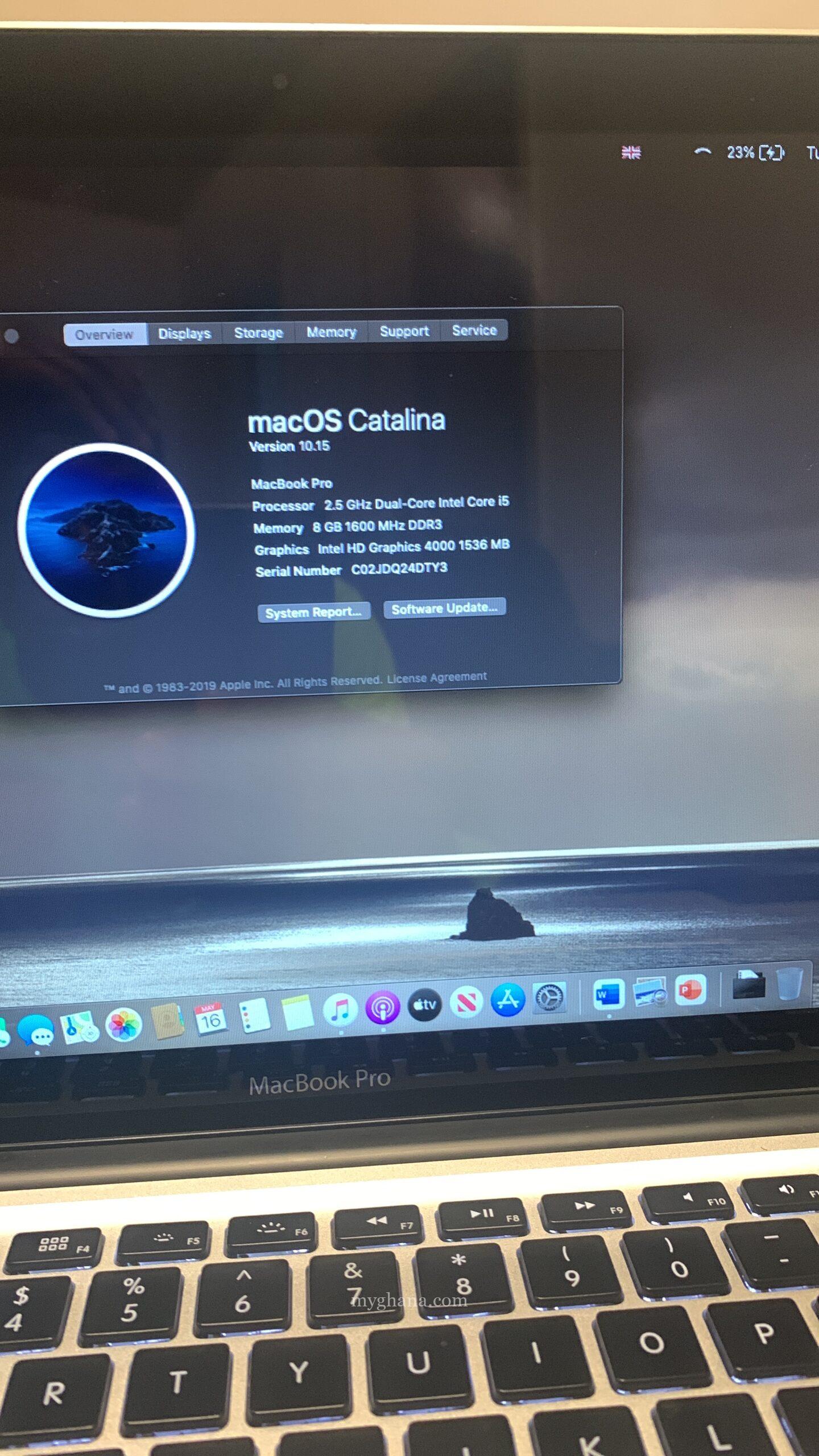 MacBook pro 2012
