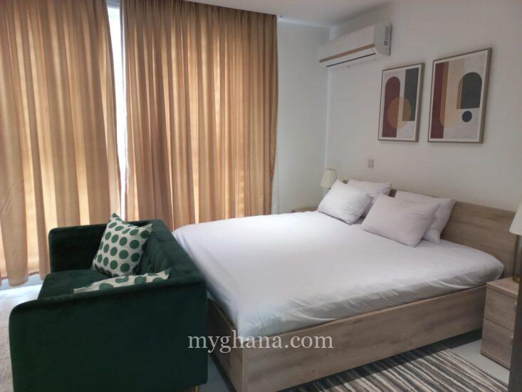 2 bedroom furnished apartments with shared swimming pool for rent in Cantonments