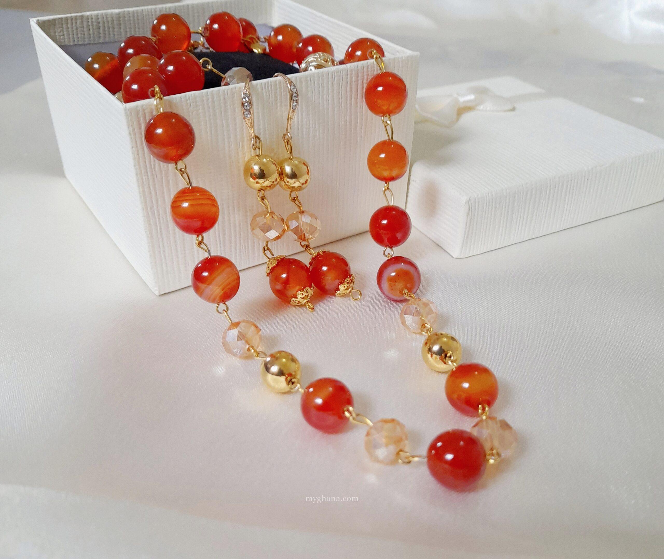 3-piece beaded jewellery set