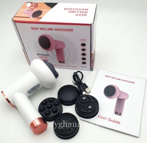Deep rolling rechargeable body massager