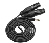 Durable 3.5mm TRS to Dual MALE/FEMALE XLR Cables