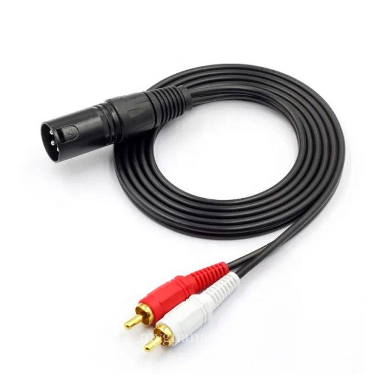 Male/Female XLR to Male Rca Cables