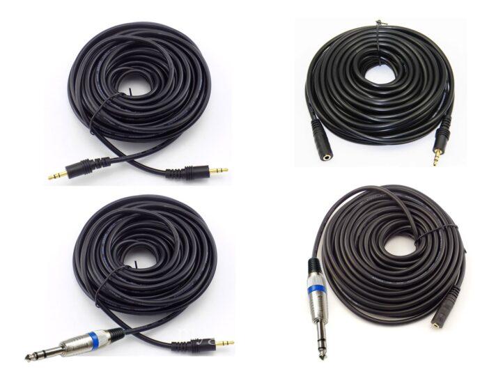 Male/Female/Male/Female 3.5mm/6.5mm Aux Headphone Extension