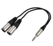 Durable 6.5mm to Dual Male/Female XLR Cables