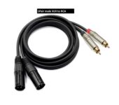 1pair Studio Quality Rca to Male/Female XLR Cables
