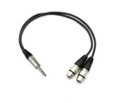 Durable 6.5mm to Dual Male/Female XLR Cables