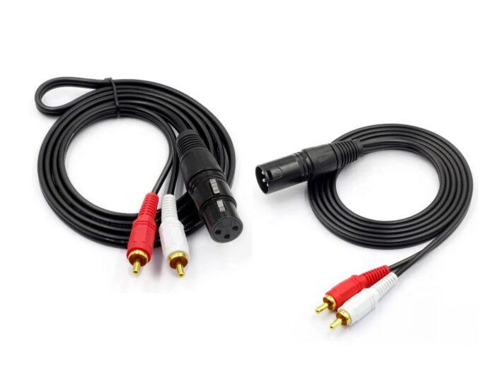 Male/Female XLR to Male Rca Cables