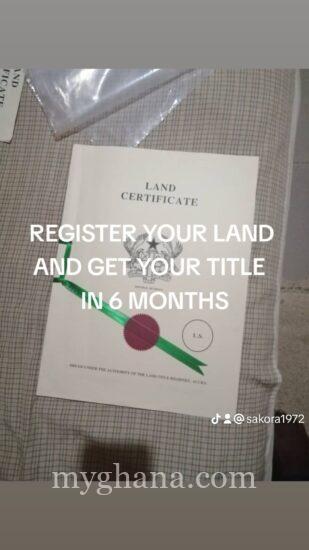 Registered Land for sale at Dawhenya