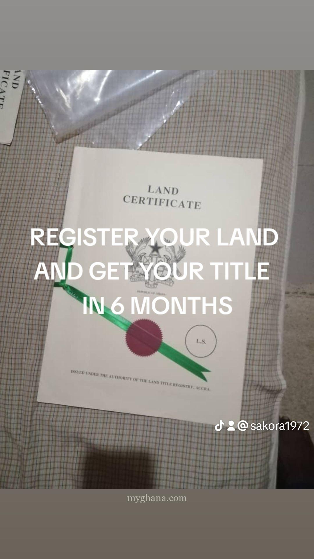 Registered Land for sale at Dawhenya