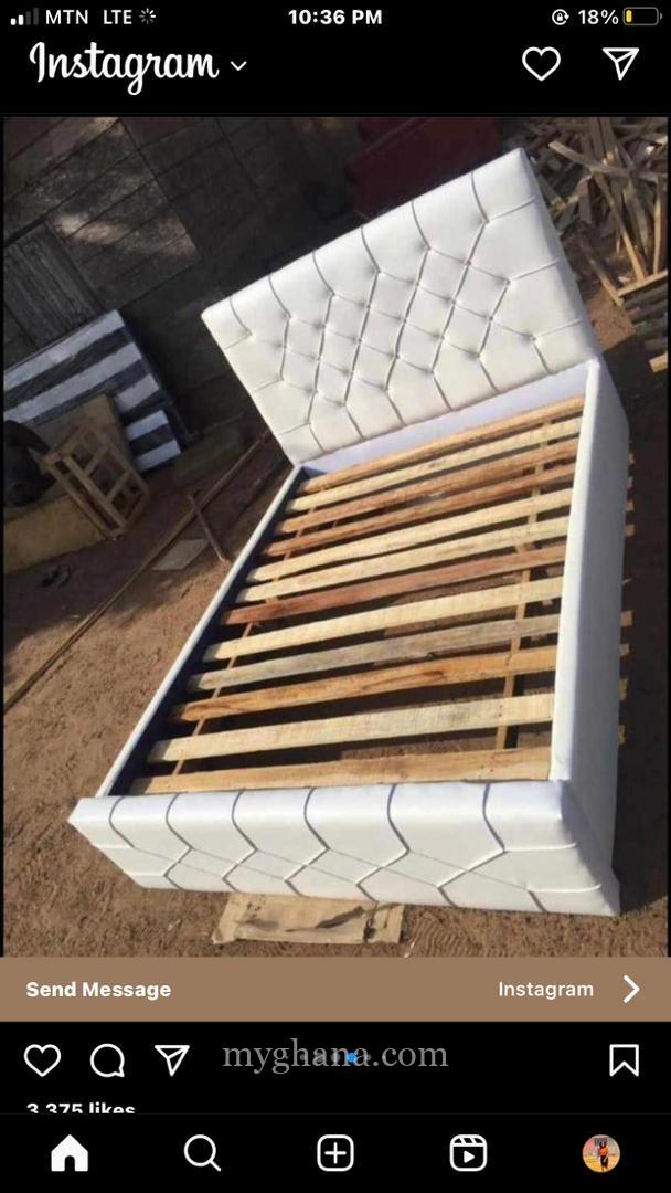 Leather Double bedframe
