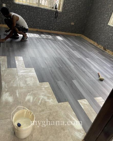Pvc floor tiles