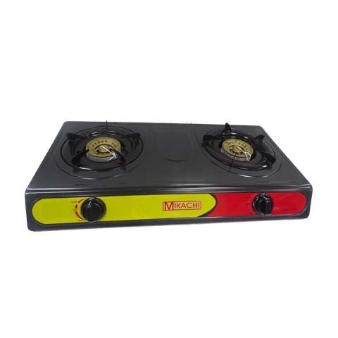 MIKACHI 2 Burner Table Top Gas Stove Automatic Ignition