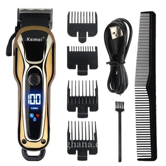 Rechargeable kemei cordless hair clippers