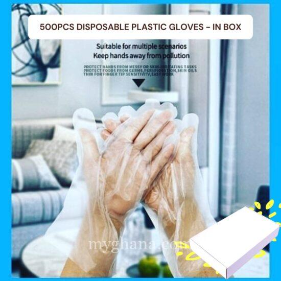 Disposable PE Clear Gloves – 500pcs