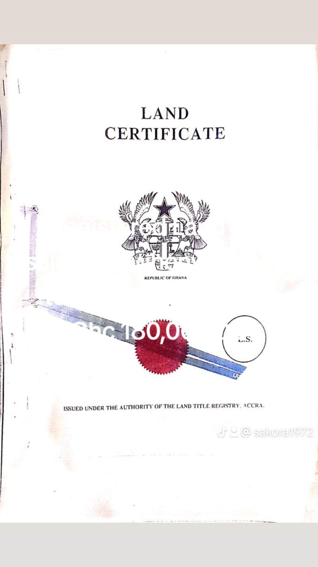 Registered Land for sale at Dawhenya