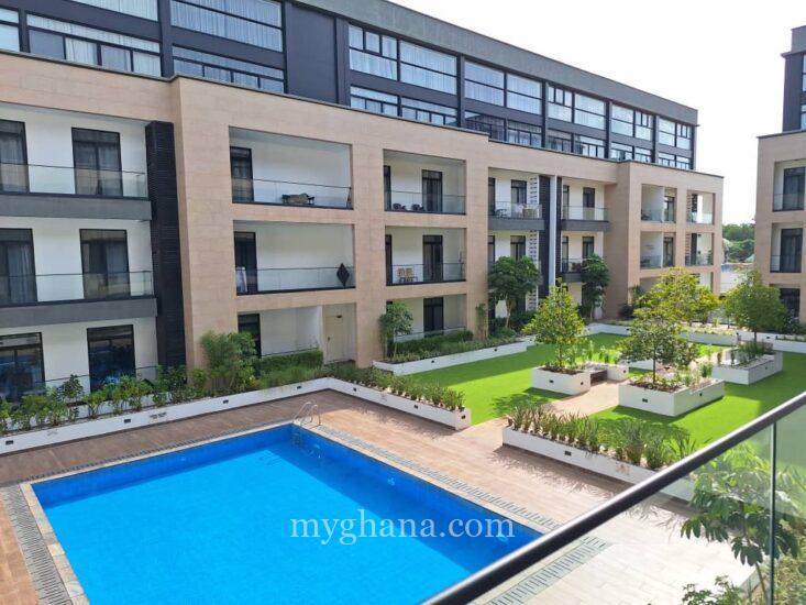 Studio apartment to let at Embassy Garden, Cantonments – Accra