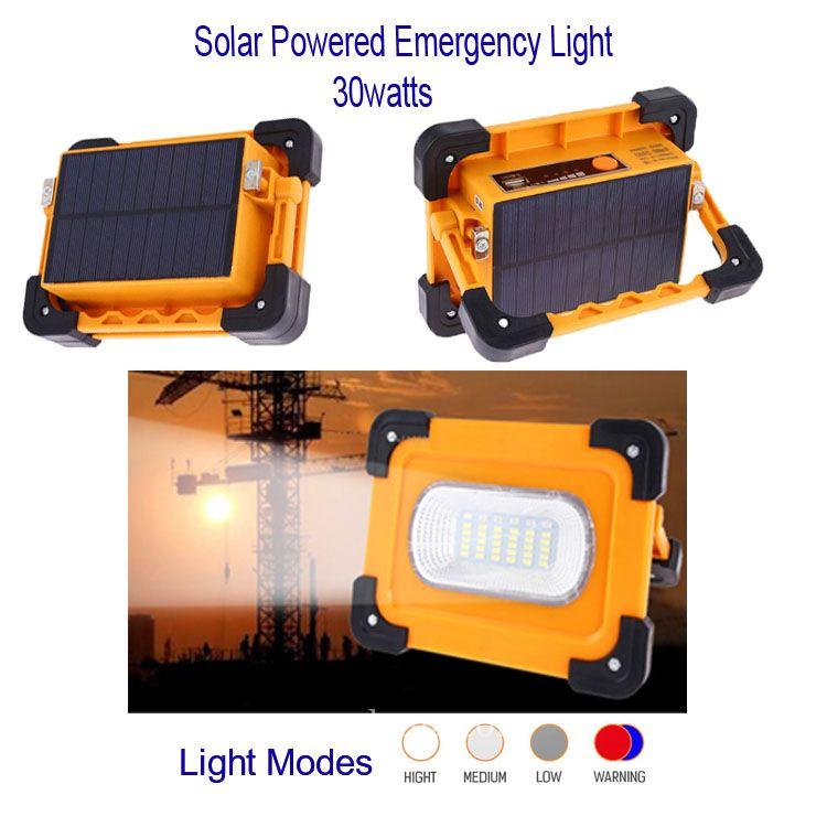 Strong solar spotlight with powerbank