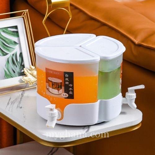 Turntable Beverage Dispenser Water Jug For Lemonade Juice