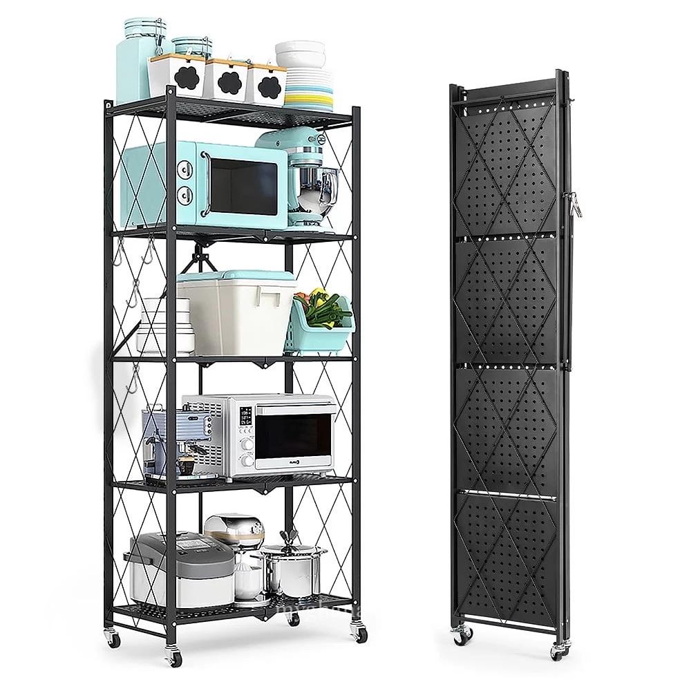 Metal Foldable 5 Tier Rack