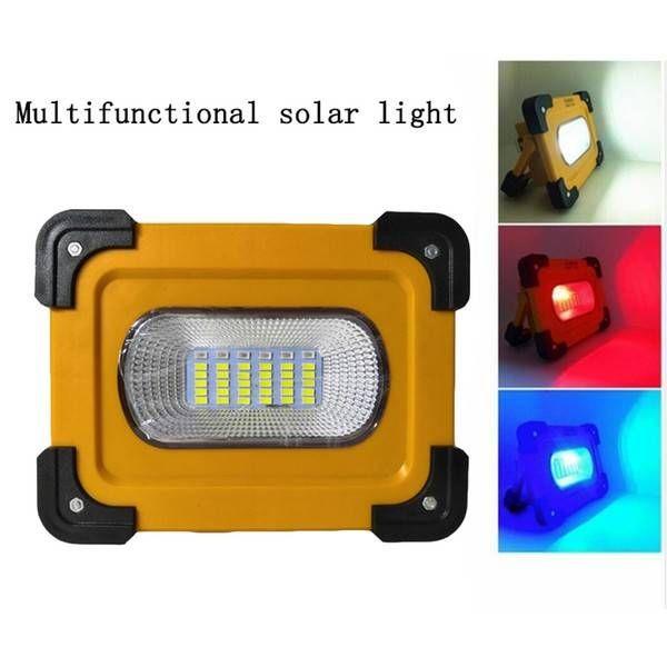 Strong solar spotlight with powerbank