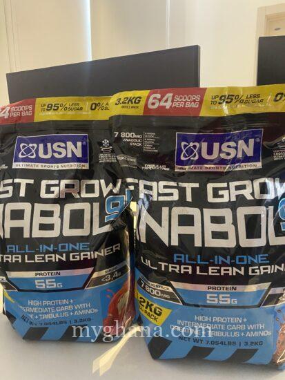 USN Fast Grow Anabolic Mass Gainer 3.2 Kg