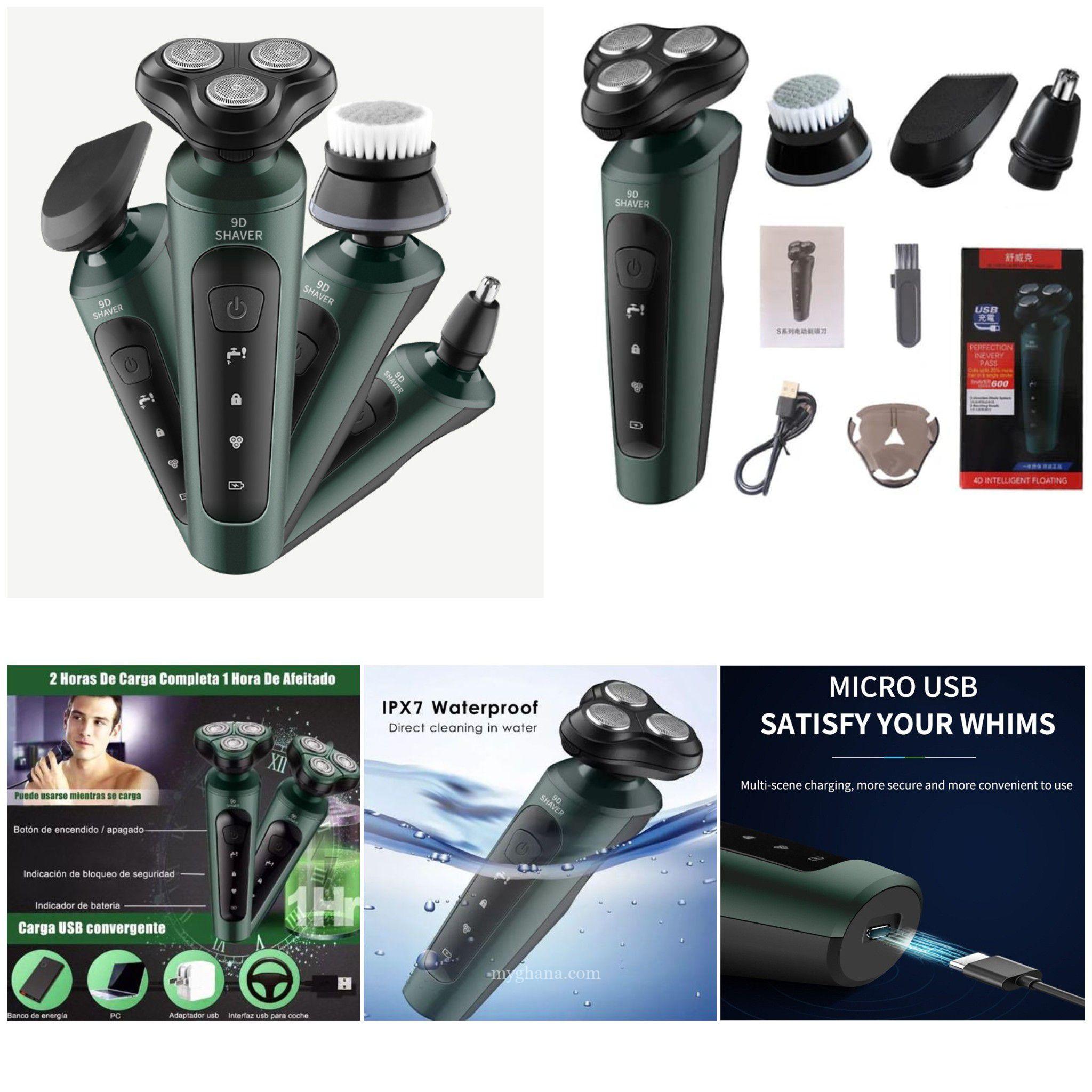 Durable 4 in 1 USB Smart Digital Multifunctional Shaver/Trimmer/Clipper