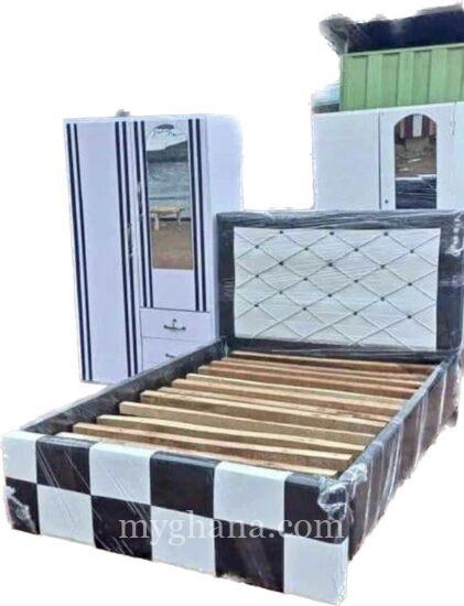 Bed with wardrobe at a cool price.