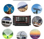 10-60A Solar Charge Controller Energy Storage 12V/24V USB Fast Charge