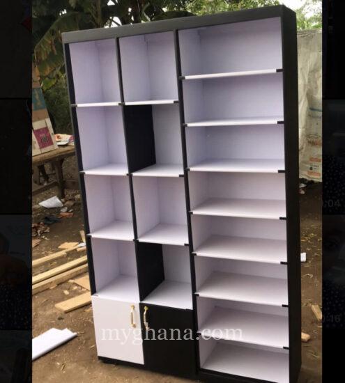 Black and white shoe rack available