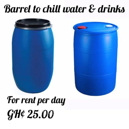 Barrel to chill water and drinks