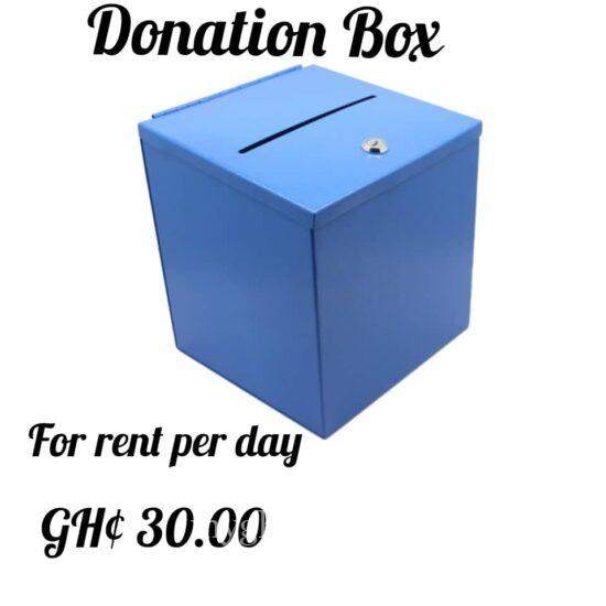 Donation box for all events
