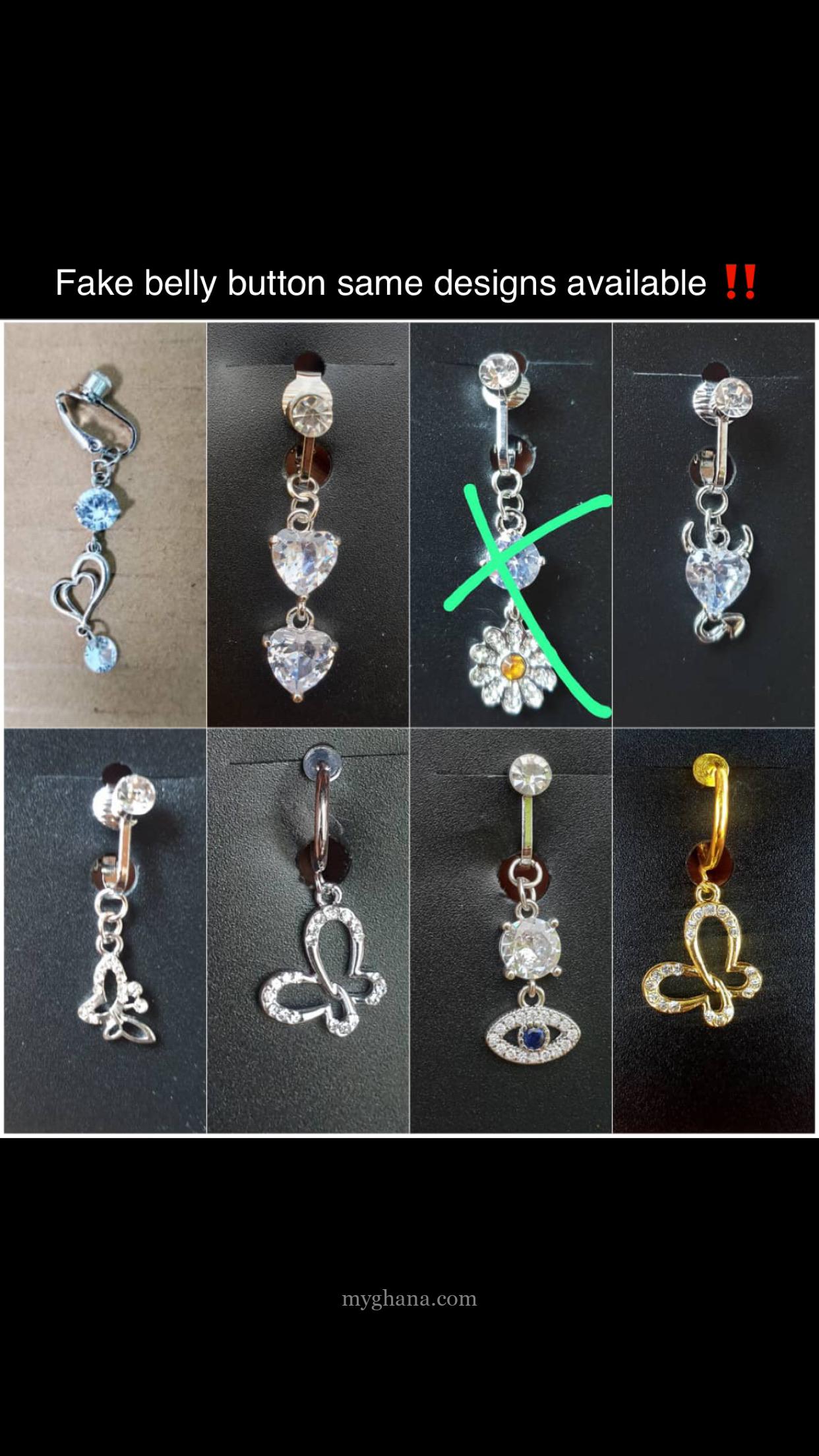 Fake belly piercing, nose studs, hair clips, scrunchies, bonnets, headbands, cute