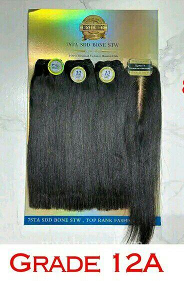 7sta super double drawn human hair with kim k closure