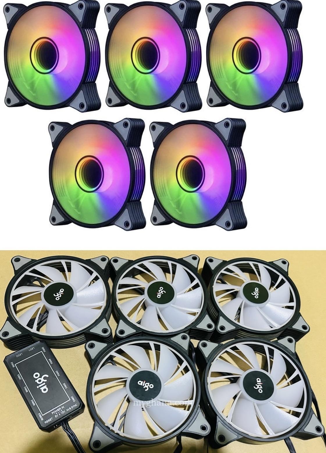 AiGOo 5Pack argb Fans