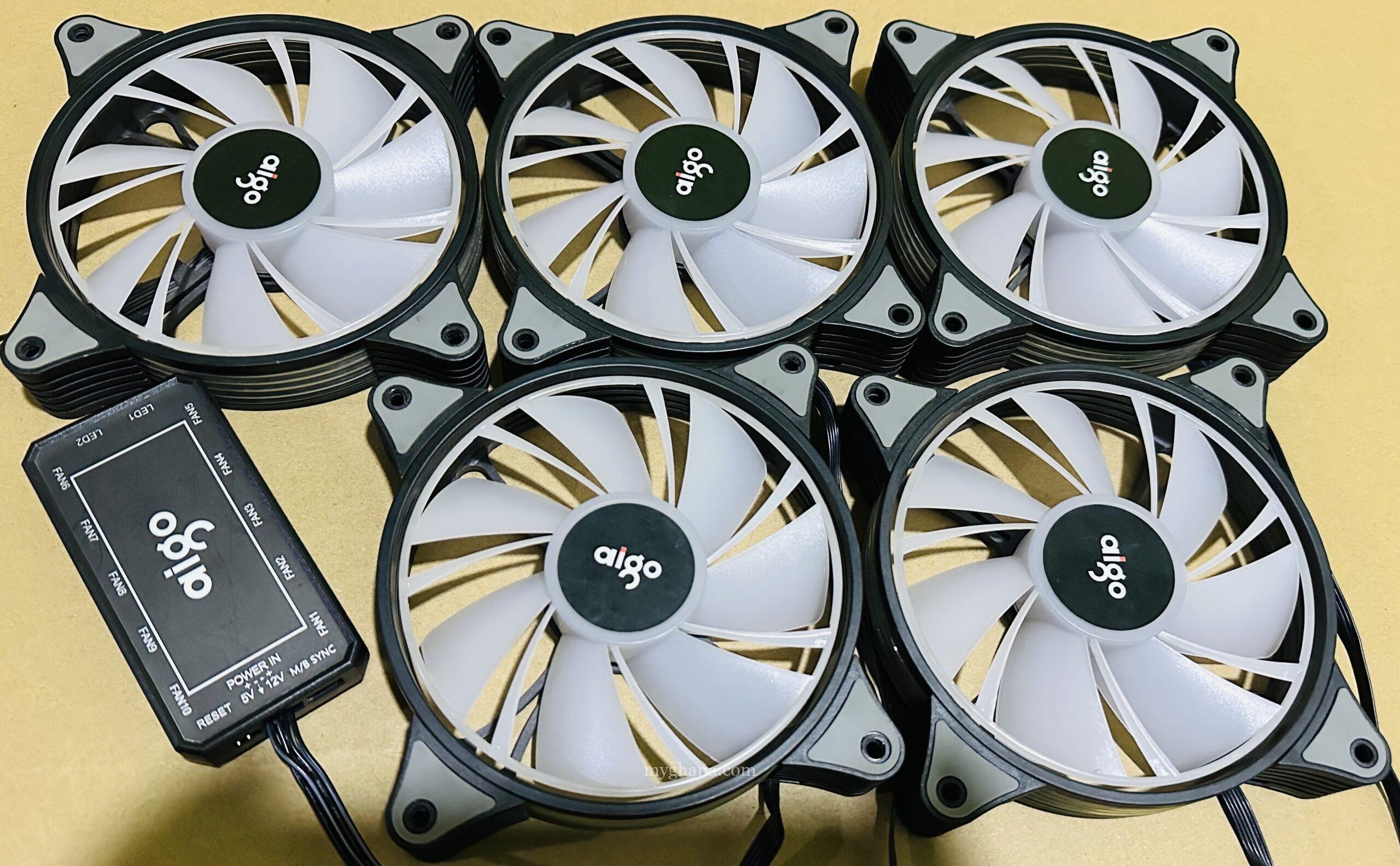 AiGOo 5Pack argb Fans