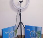 14 Inch Ring light with tripod and lapel microphone