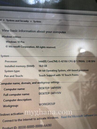 Hp laptop i5 500 HDD 16 GB ram