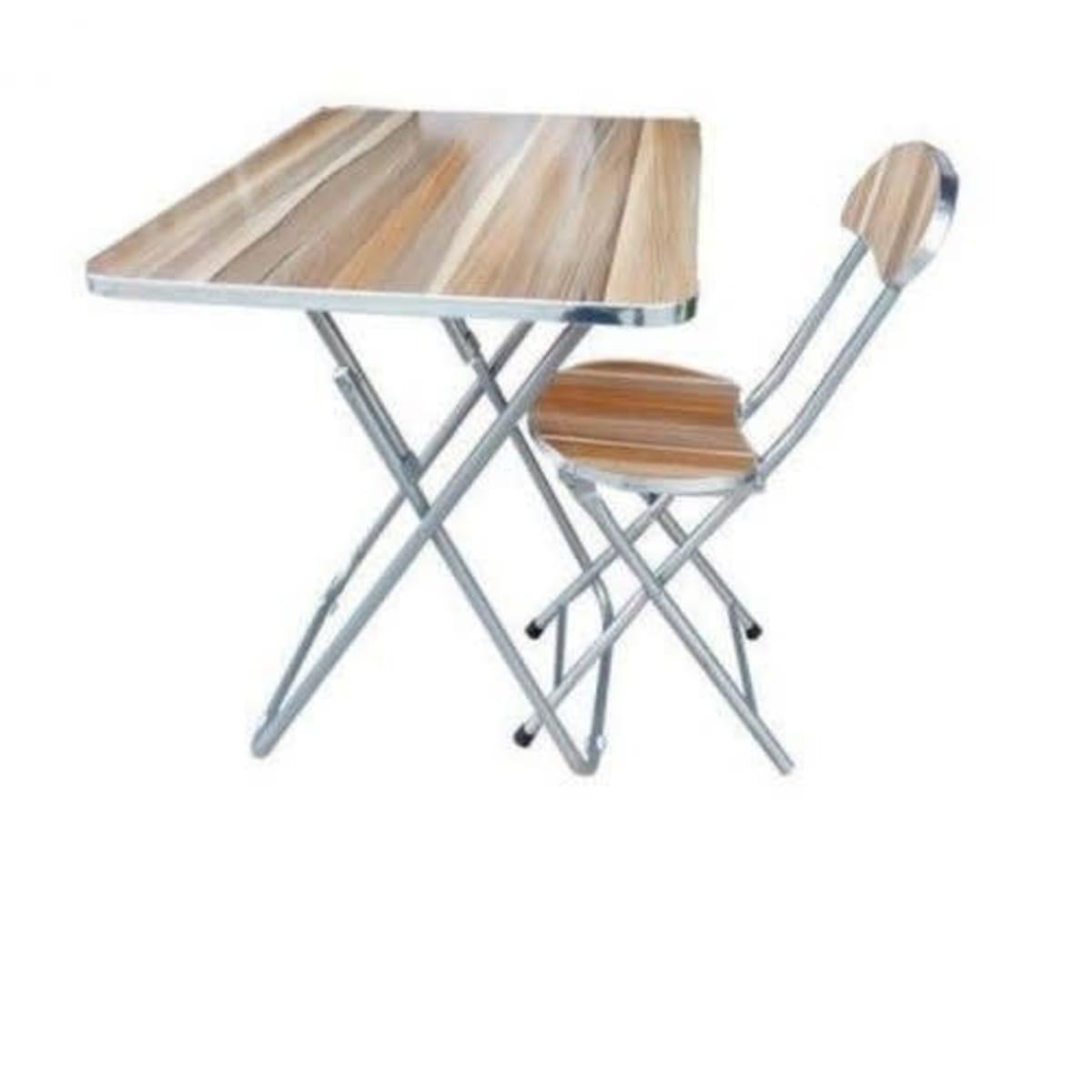 Foldable study table and chair