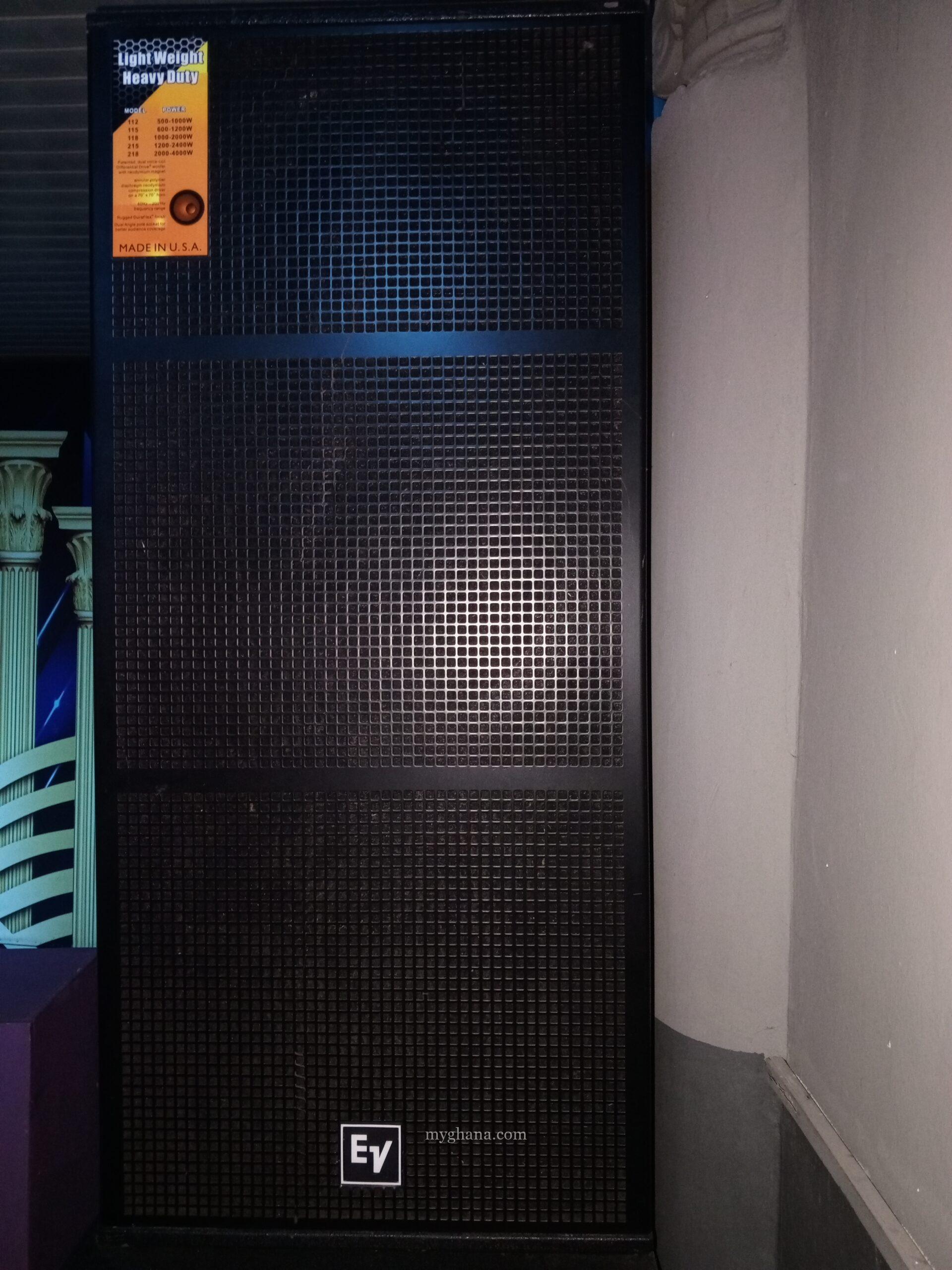 Ev Full Range and UBL Single Bass Speaker