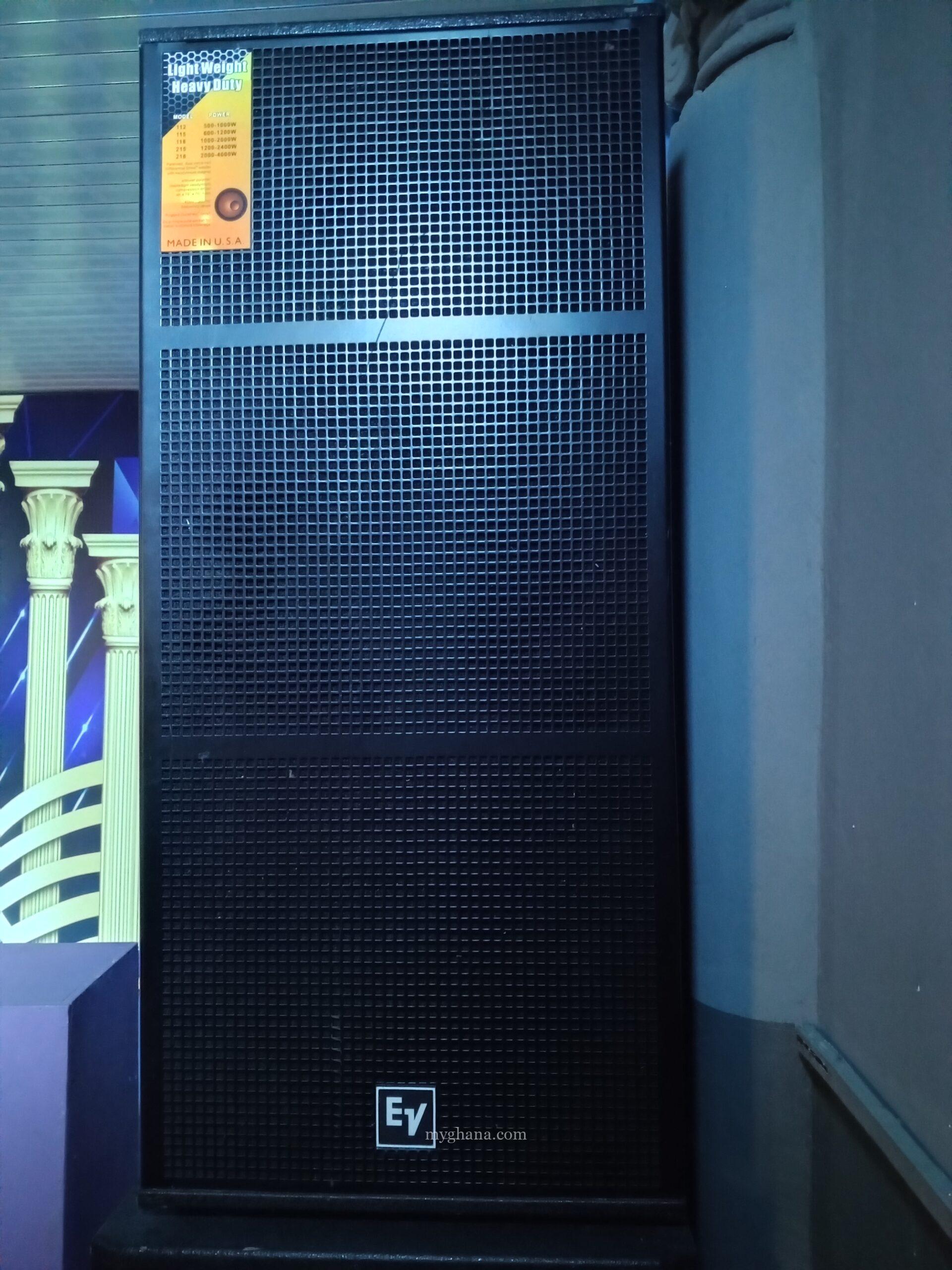 Ev Full Range and UBL Single Bass Speaker