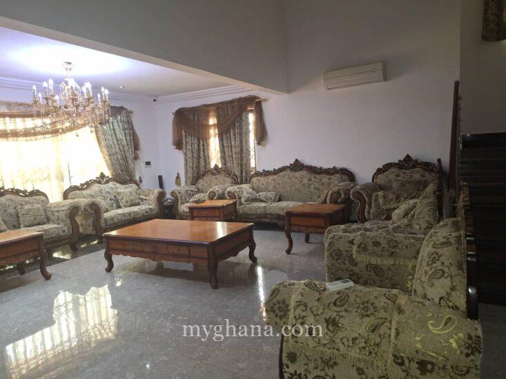 Furnished 5 bedroom house with pool to let at Dzorwulu, Accra