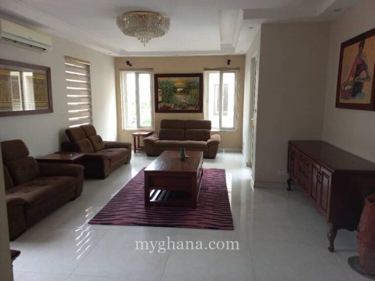 Executive furnished 4 bedroom house to let at Ridge, Accra