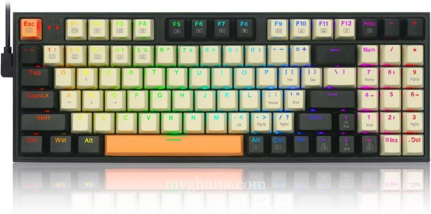 Redragon Wired Mechanical Gaming Keyboard With RGB Backlit