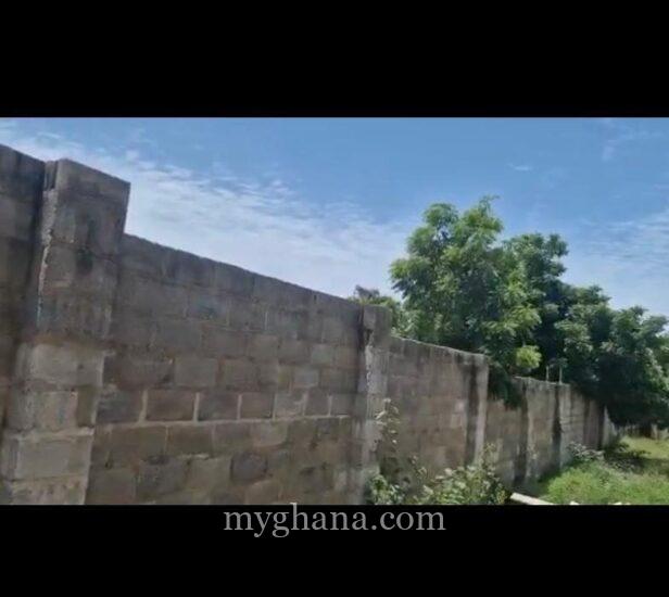 Oyibi Dodowa main road. 2 plots walled & gated FOR SALE