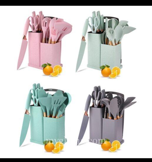 19 Pieces Silicon Laddle Set