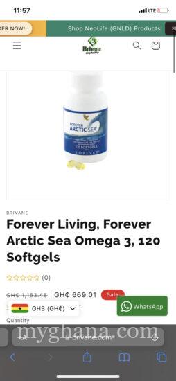 Forever Arctic Sea Forever Living Products USA – Ghana Contents 120 Softgel