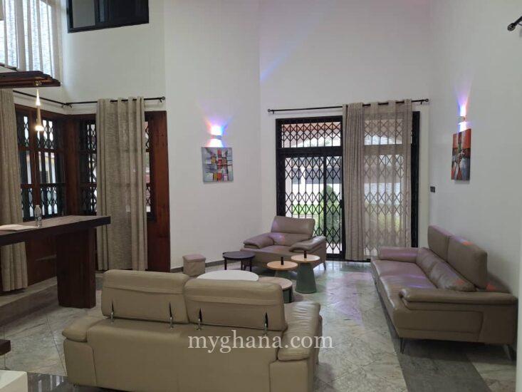 4 bedroom furnished house with garden to let at East Legon, Accra