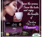 LIVEN ALKALINE CAPPUCCINO COFFEE of AIM Global 20 Sachets in Ghana